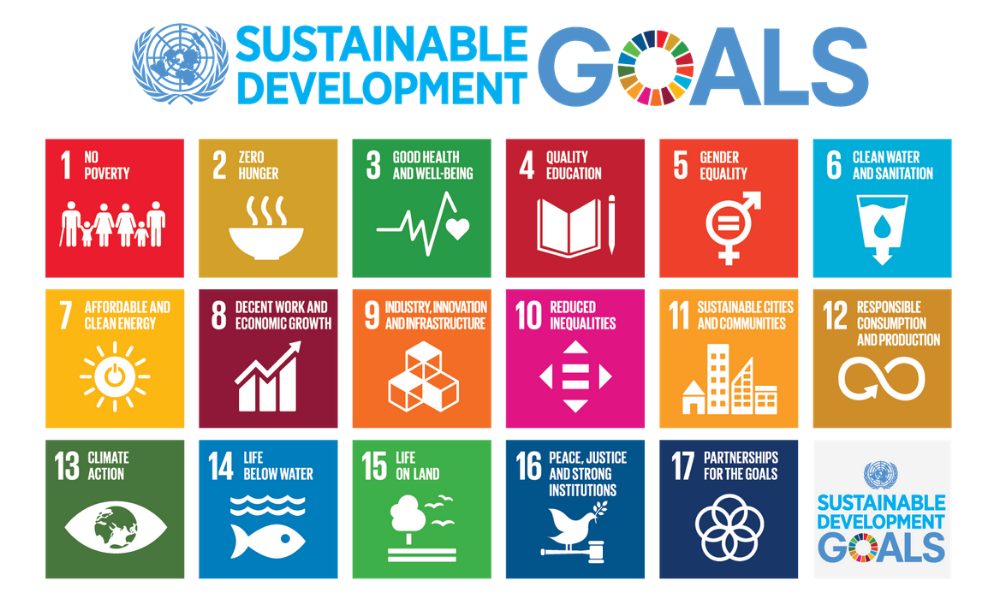 Lista dei 17 obiettivi per lo sviluppo sostenibile del programma Agenda 2030 dell'ONU.